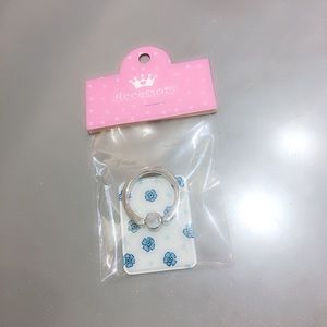 🌕Blue flowers iphone Phone ring